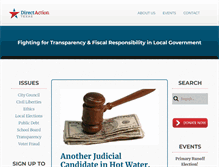 Tablet Screenshot of directactiontx.com